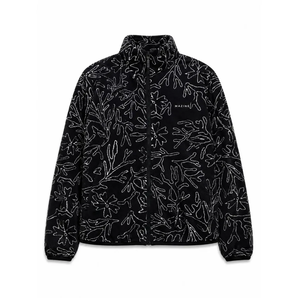 Mazine Damen Printed Fleece Jacke
