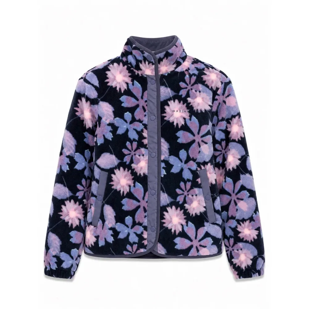 Mazine Damen Printed Fleece Jacke