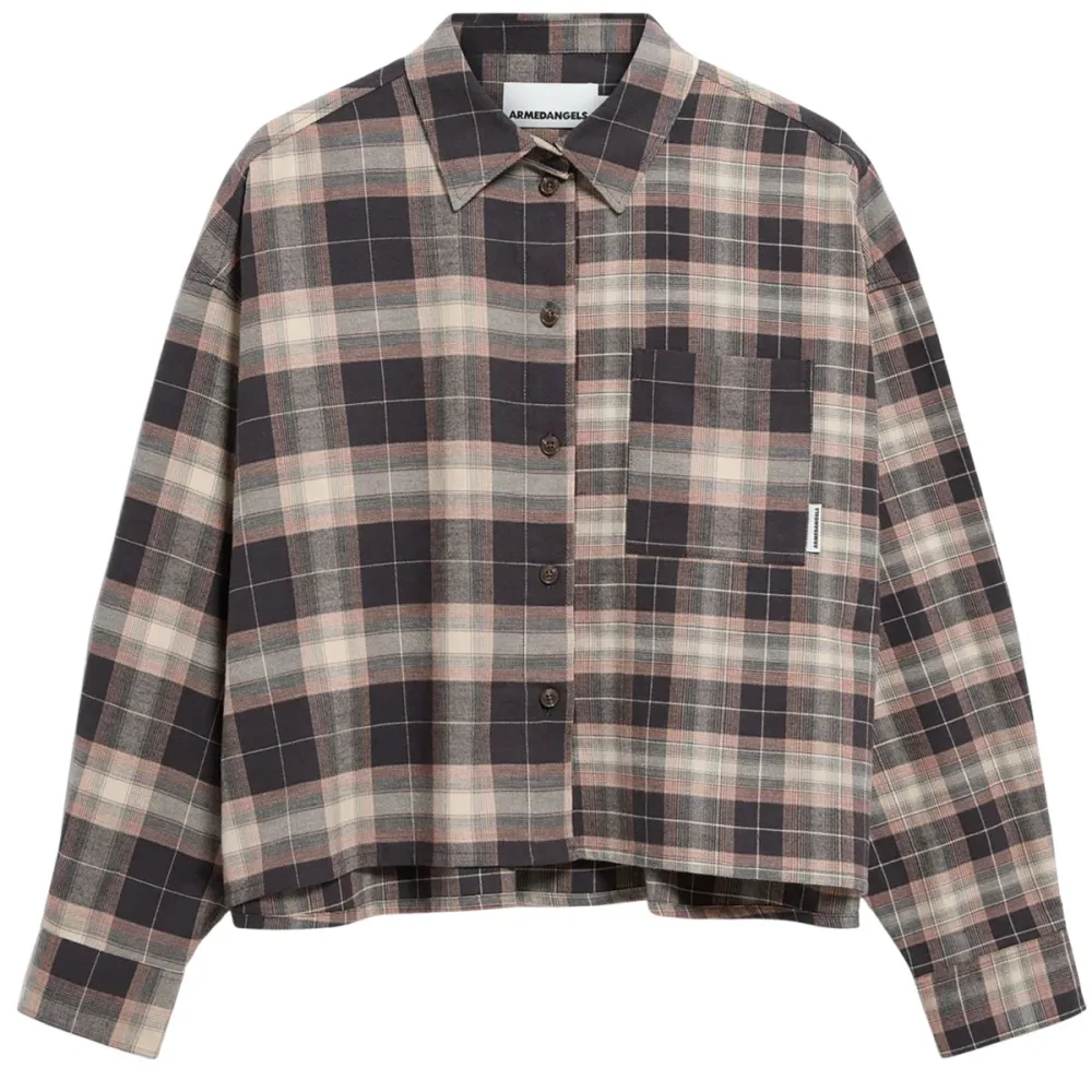Armedangels Damen Nalaani Patched Check Bluse