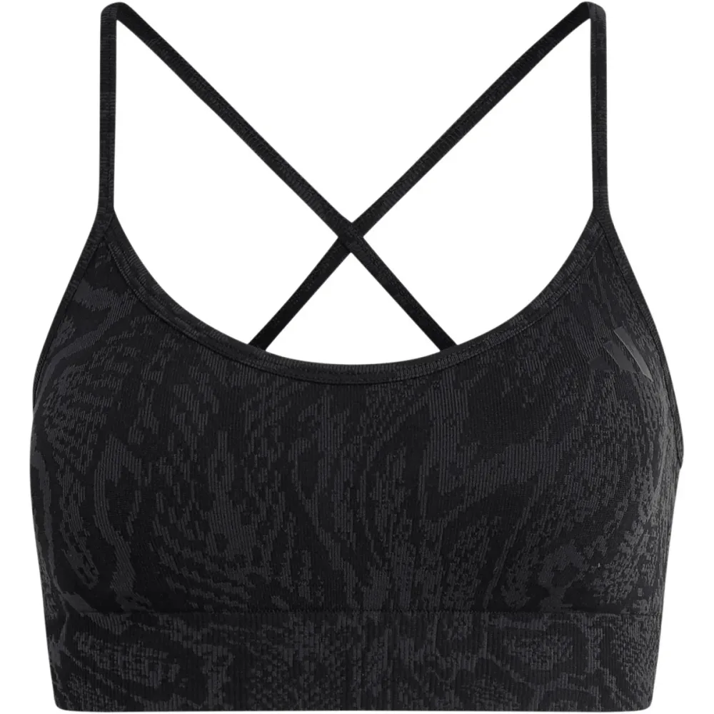 adidas Damen Workout Knit Snake Light Support Sport BH