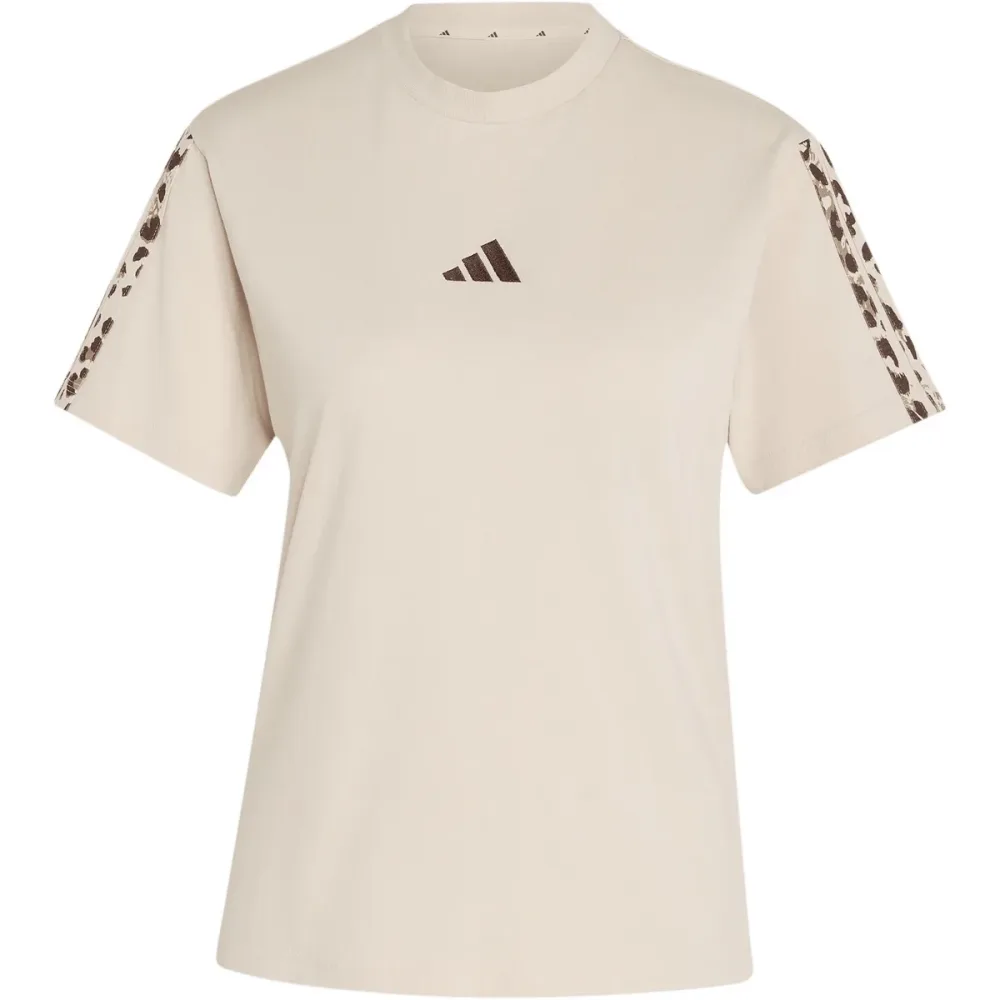 adidas Damen Seasonal Essentials Animal Print T-Shirt
