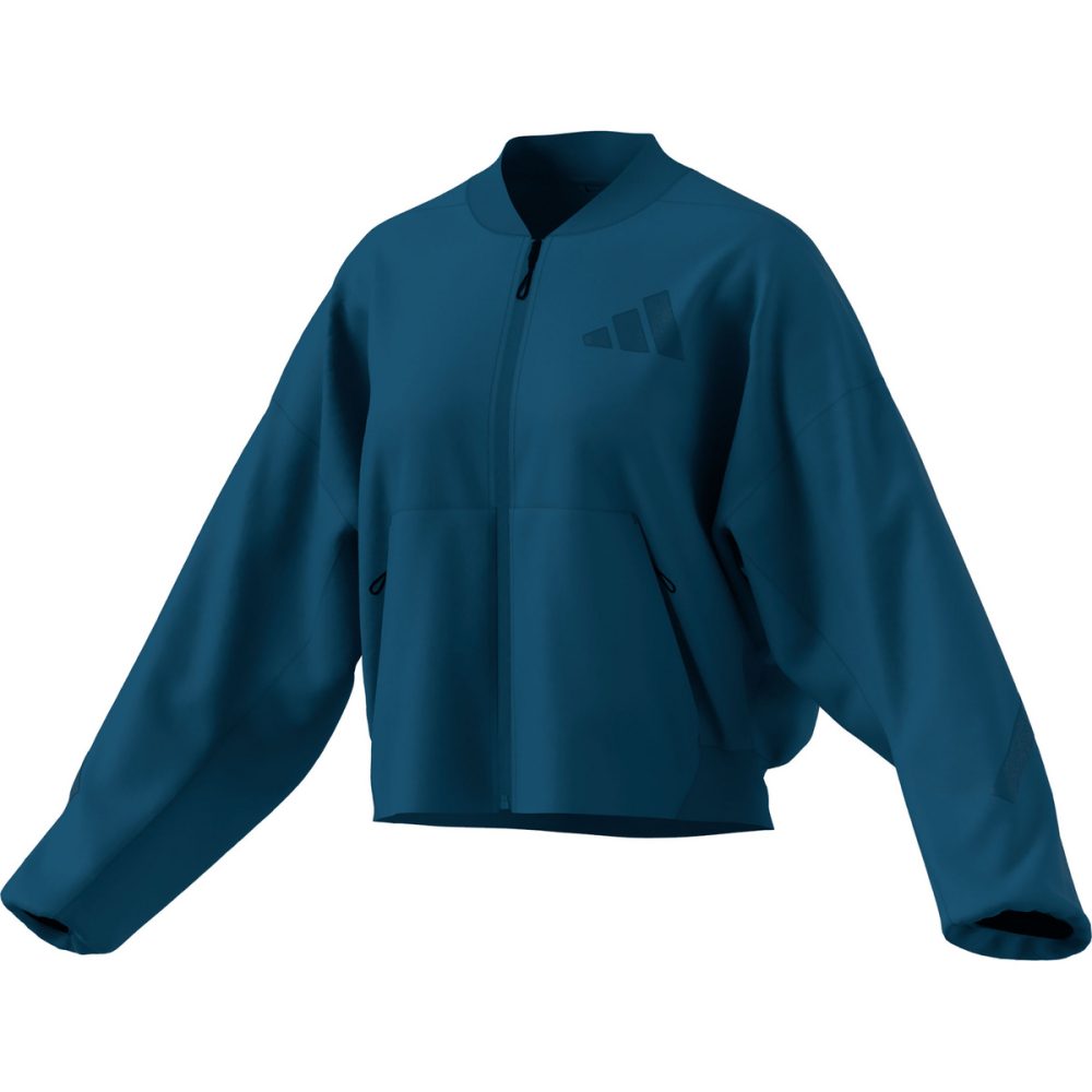 adidas - Trainerjacke, für Damen, Blau, Größe L