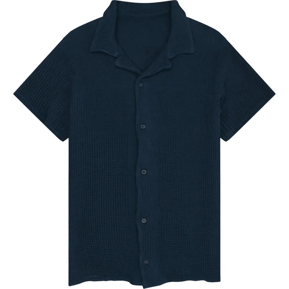 Bavarian Caps Herren Edelweiß Waffle Hemd