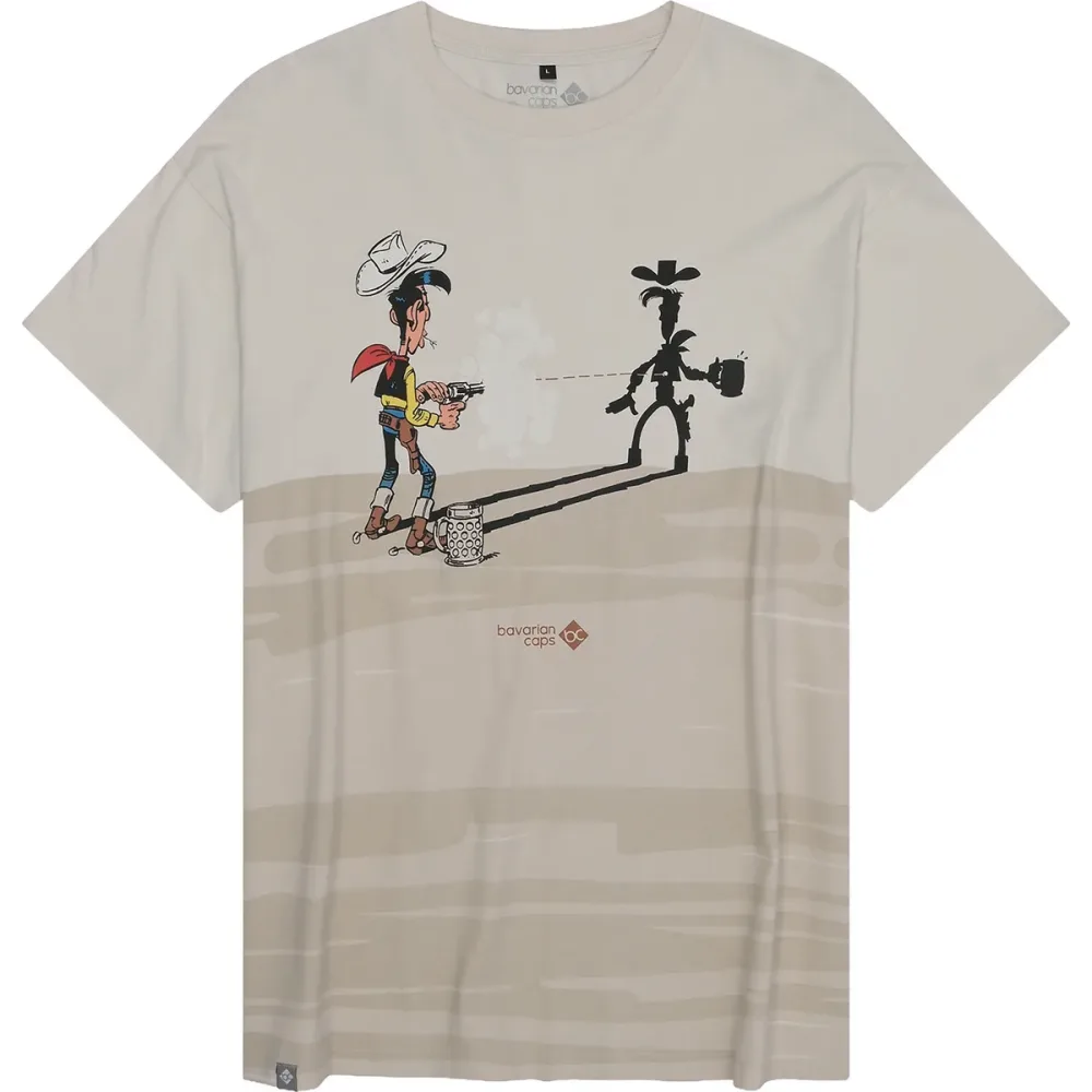 Bavarian Caps Herren Lucky Luke: Schatten T-Shirt