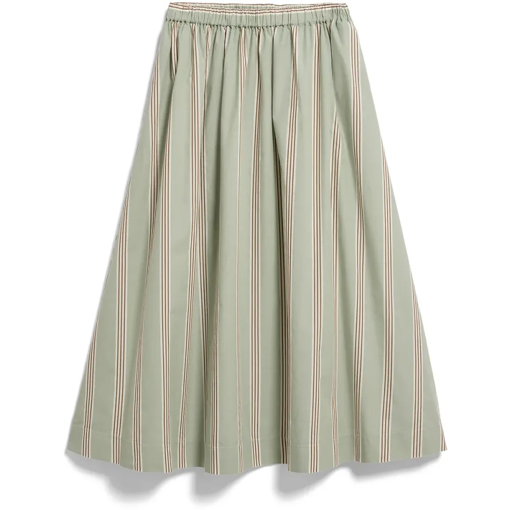 Armedangels Damen Stripe A-Line Midi Rock