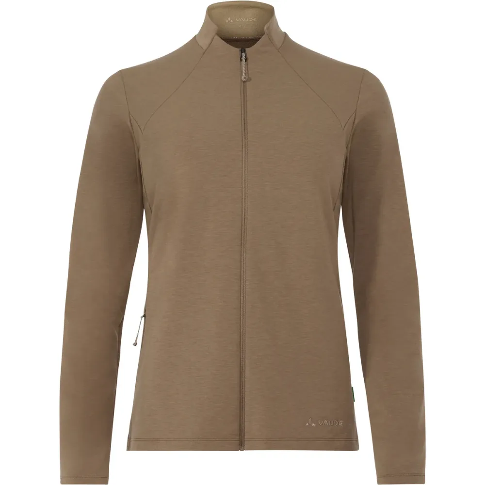VAUDE Wintry Full-Zip LS Damen Biketrikot Beige, Damen, Größe: 38