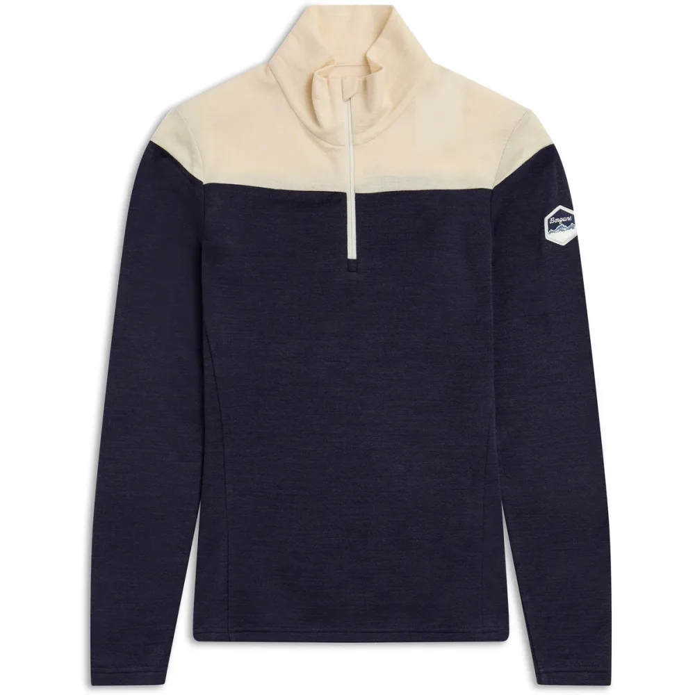 Bergans Damen Inner:Dual Merino Half Zip Longsleeve