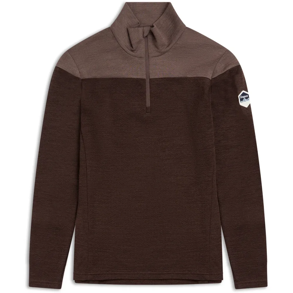 Bergans Damen Inner:Dual Merino Half Zip Longsleeve