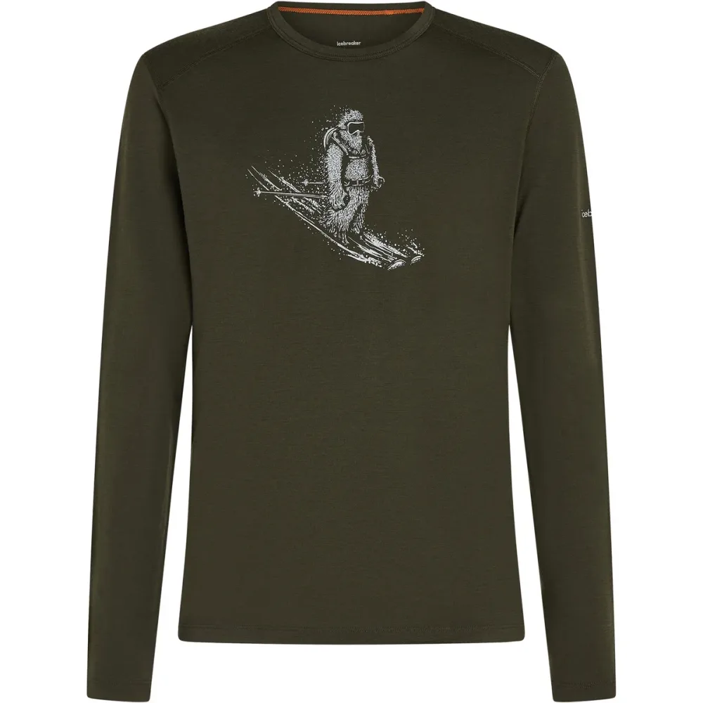 Icebreaker Herren Merino 200 Oasis Skiing Yeti Longsleeve