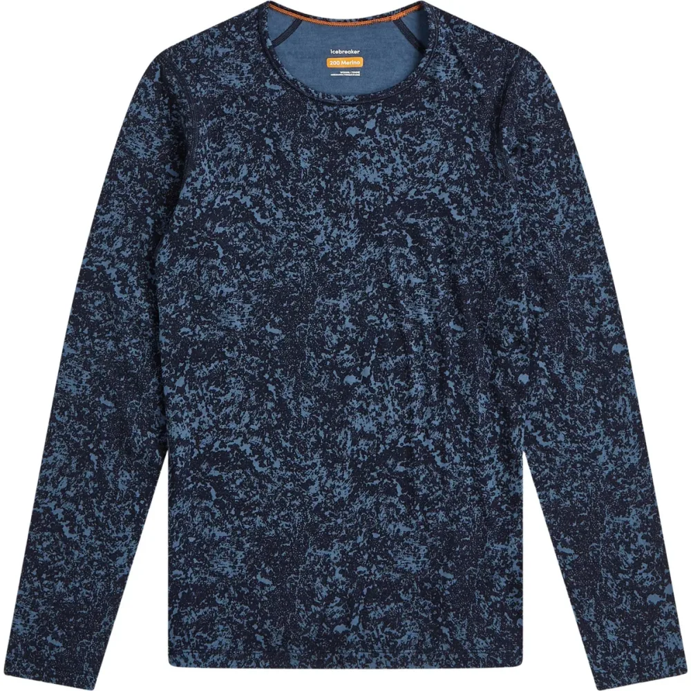 Icebreaker Damen Merino 200 Oasis Moss Bloom AOP Longsleeve