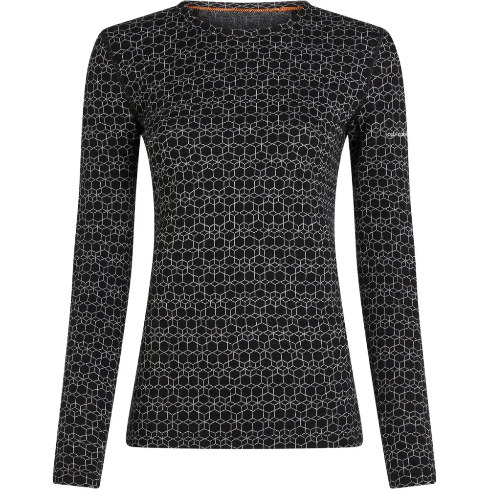 Icebreaker Damen Merino 260 Oasis Vertex Alpine Geo Longsleeve