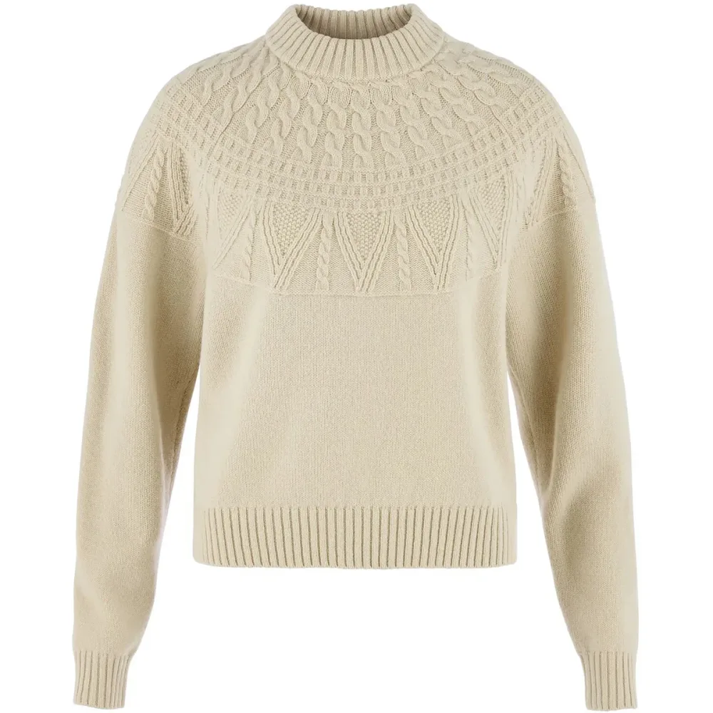 Fjällräven Damen Övik Solid Jacquard Knit Pullover