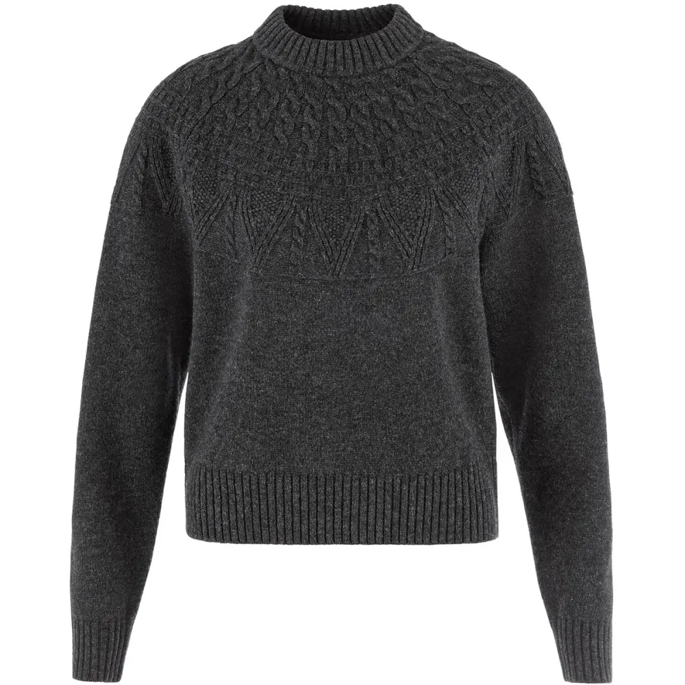 Fjällräven Damen Övik Solid Jacquard Knit Pullover