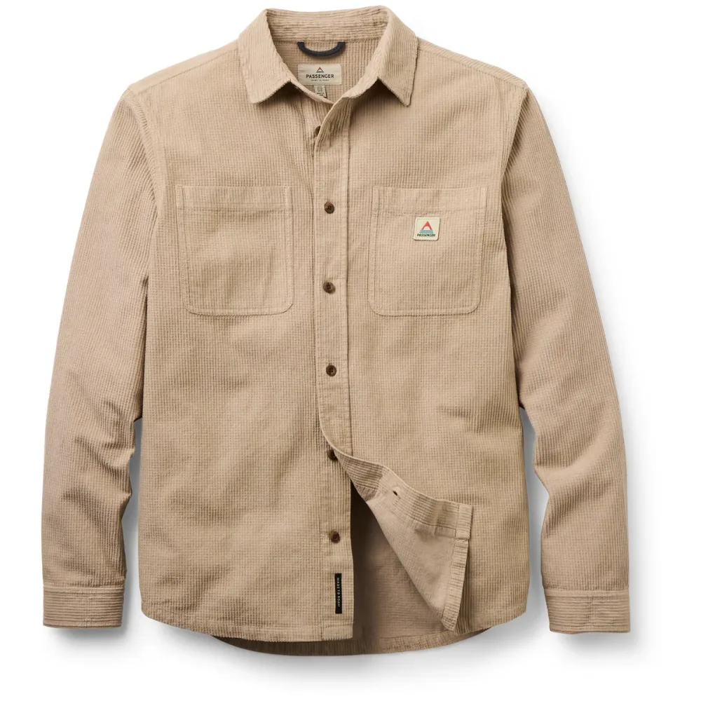 Passenger Herren Backcountry Grid Cord Hemd