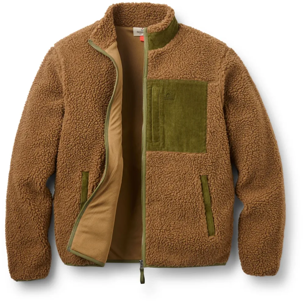 Passenger Herren Trekker 2.0 Deep-Pile Sherpa Fleece Jacke