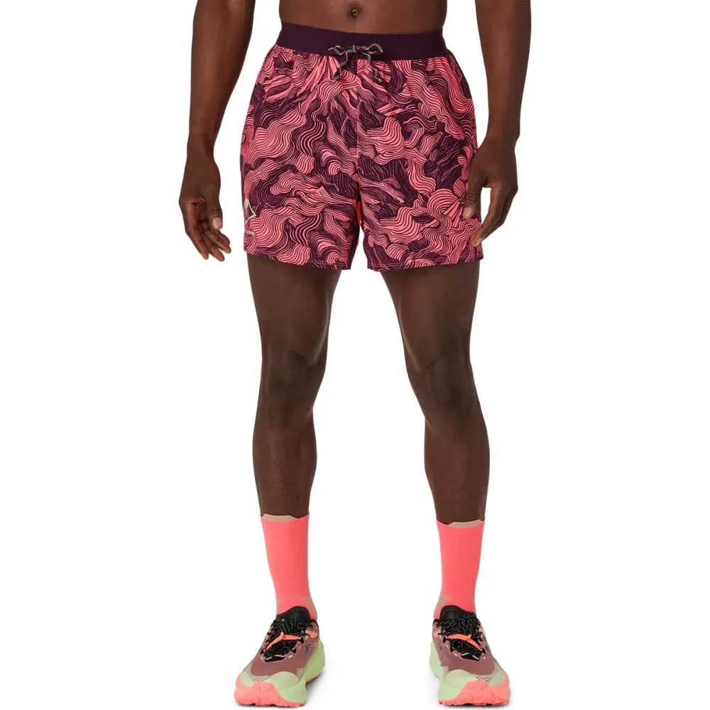 Asics Herren Fujitrail All Over Print 5'' Shorts