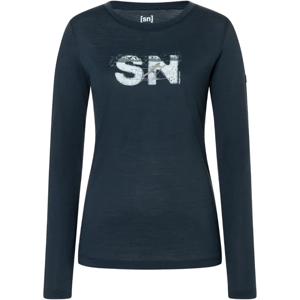 Super.Natural Damen Cross Country Logo Longsleeve