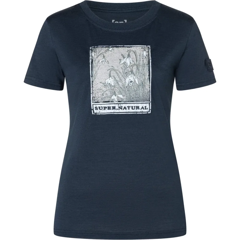 Super.Natural Damen Snow Drops Bio J T-Shirt