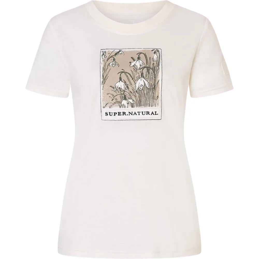 Super.Natural Damen Snow Drops Bio J T-Shirt
