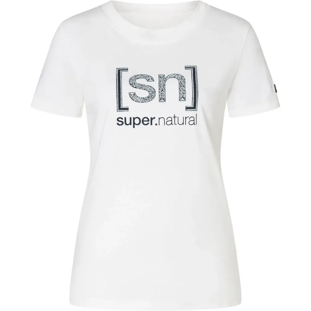 Super.Natural Damen Logo Sn Bandana Bio C T-Shirt