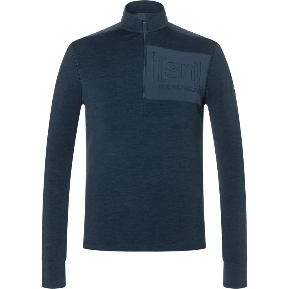 Super.Natural Herren Shoulder Guard 1/4 Zip Pullover