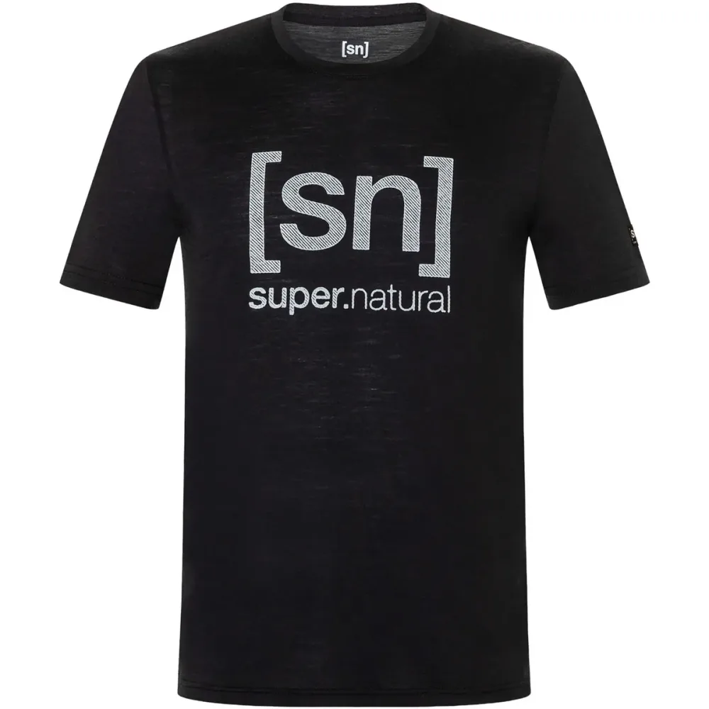 Super.Natural Herren Denim Logo T-Shirt