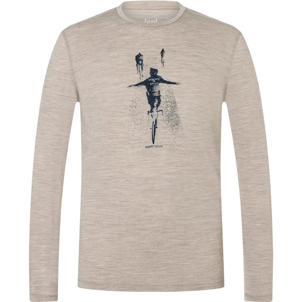Super.Natural Herren Freedom On Wheels Longsleeve