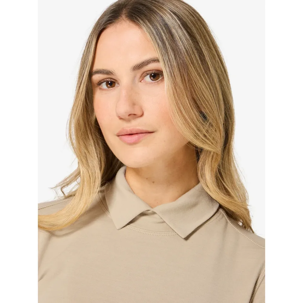 Super.Natural Damen Split Brush Turtleneck Pullover