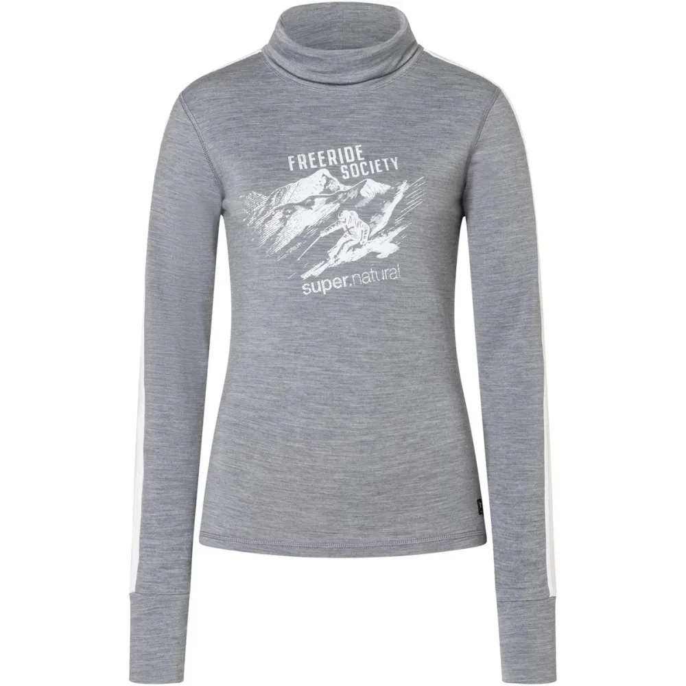 Super.Natural Damen Freeride Roll Neck Pullover