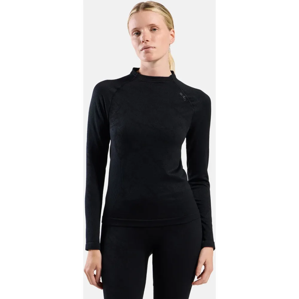 Odlo Damen Performance Warm Blackcomb Bl Crew Longsleeve