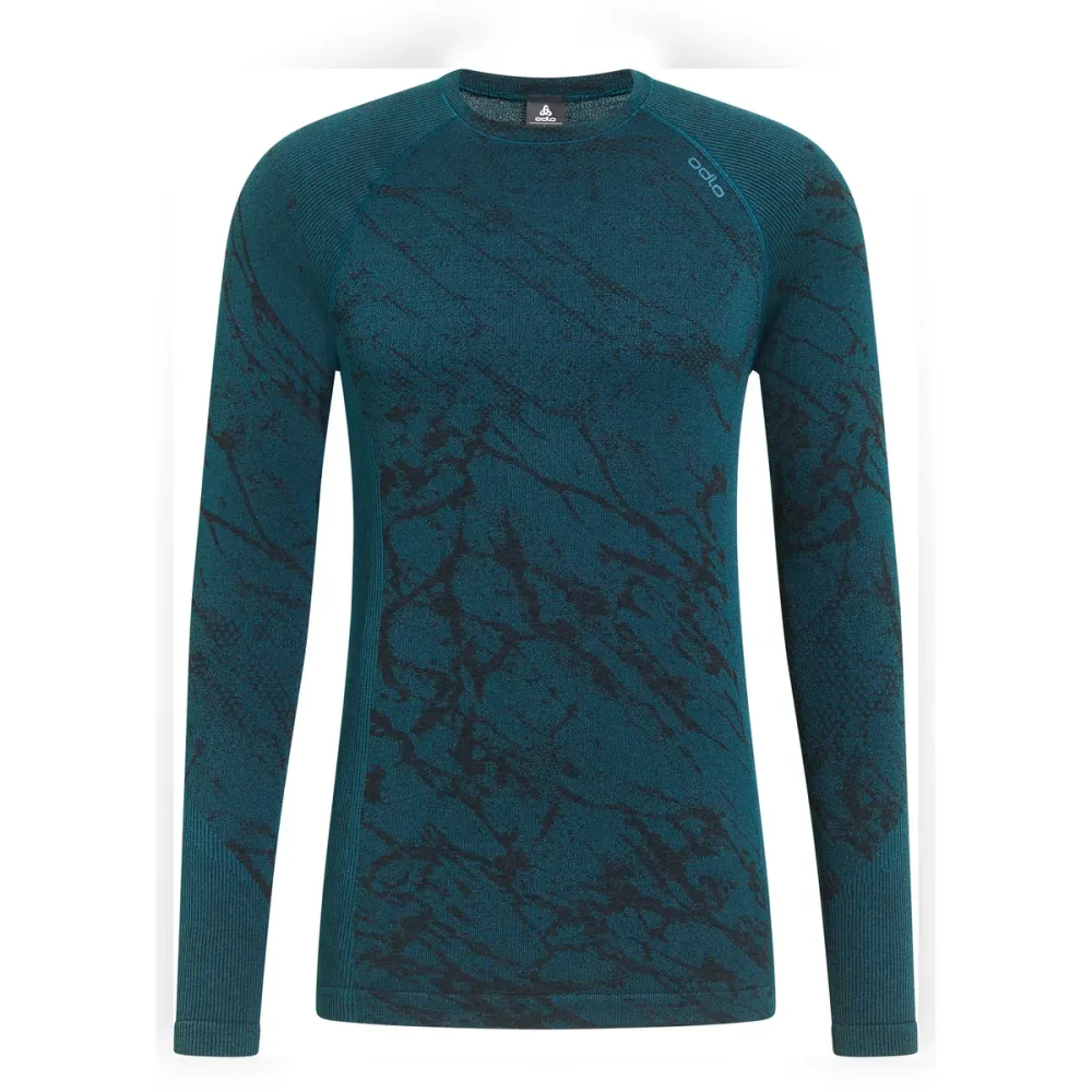 Odlo Herren Performance Warm Blackcomb Bl Crew Longsleeve