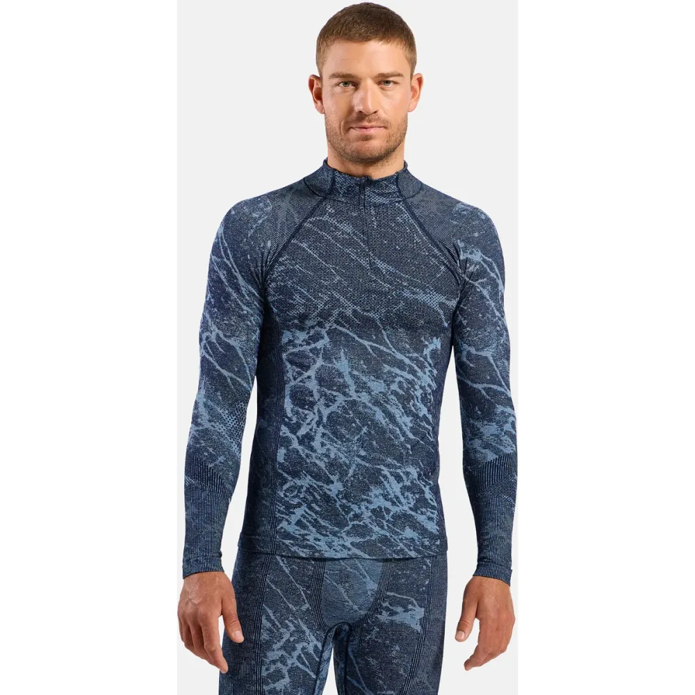 Odlo Herren Performance Warm Blackcomb Turtle Neck Longsleeve