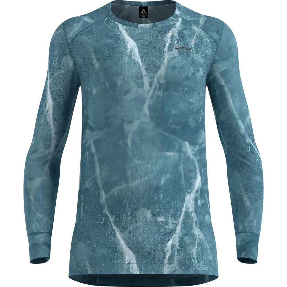 Odlo Herren Active Warm X Frozen Lake Bl Crew Longsleeve