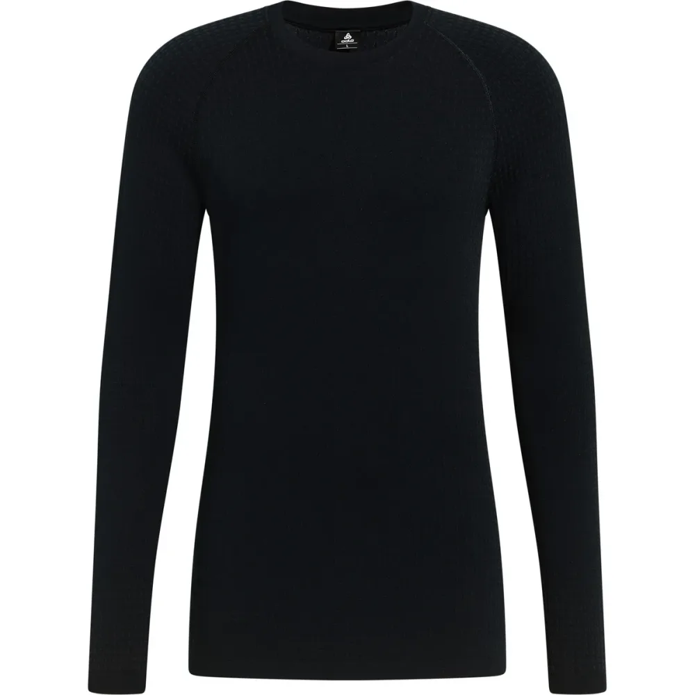 Odlo Performance Warm Base Layer Shirt für Herren - Skilanglauf, Ski & Snow - schwarz, XXL