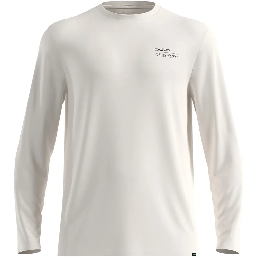 Odlo Merino 200 X Frozen Lake Langarm-Laufshirt für Herren - Wandern, Casual Comfort - grau, S