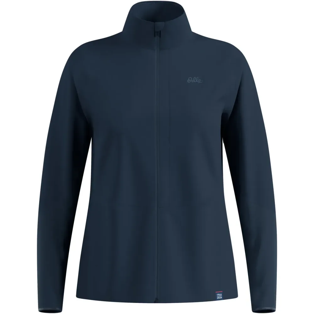 Odlo Zeroweight Elite Windproof 80th Anniversary Langlaufjacke für Damen - Skilanglauf - marineblau, S
