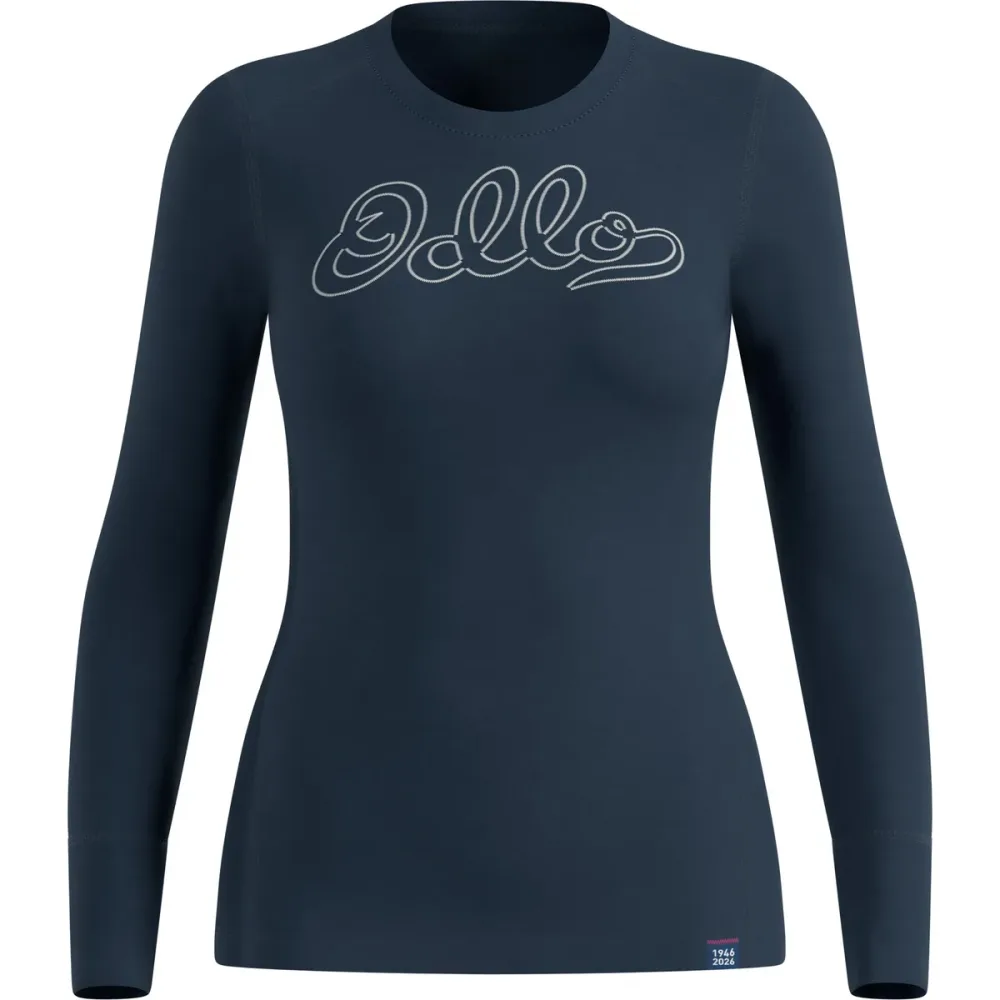 Odlo Damen Merino 200 80 Years Bl Crew Longsleeve