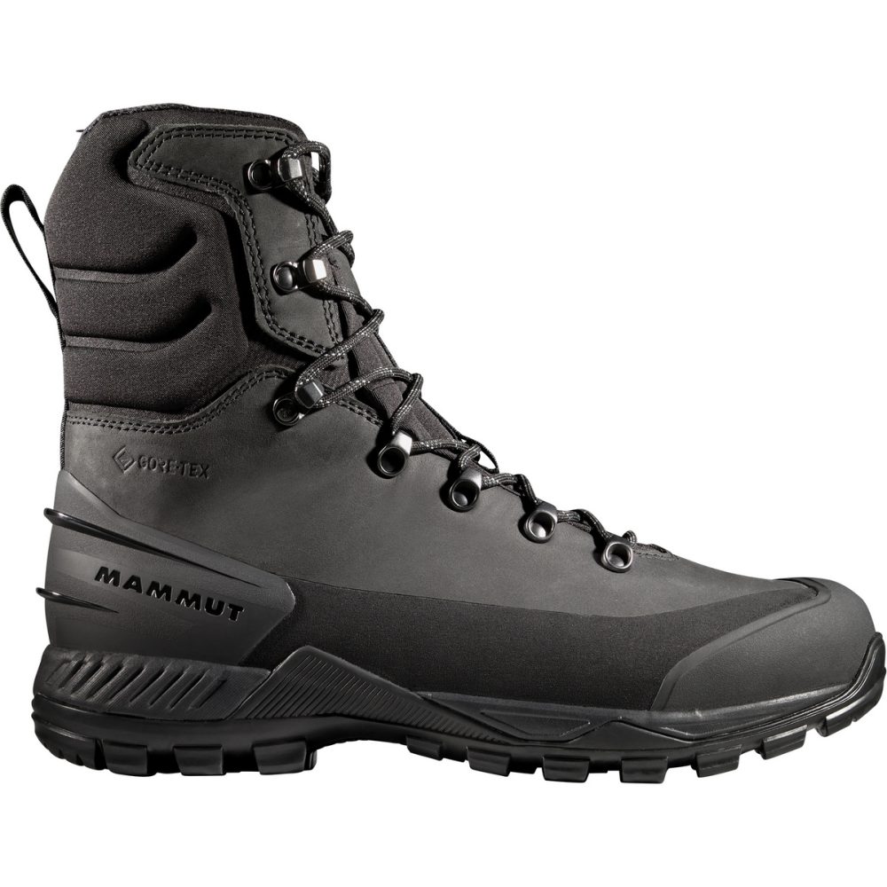 Mammut Wasserdichte Winter-Wanderstiefel Blackfin Leather High GTX Men Schwarz 45 1/3