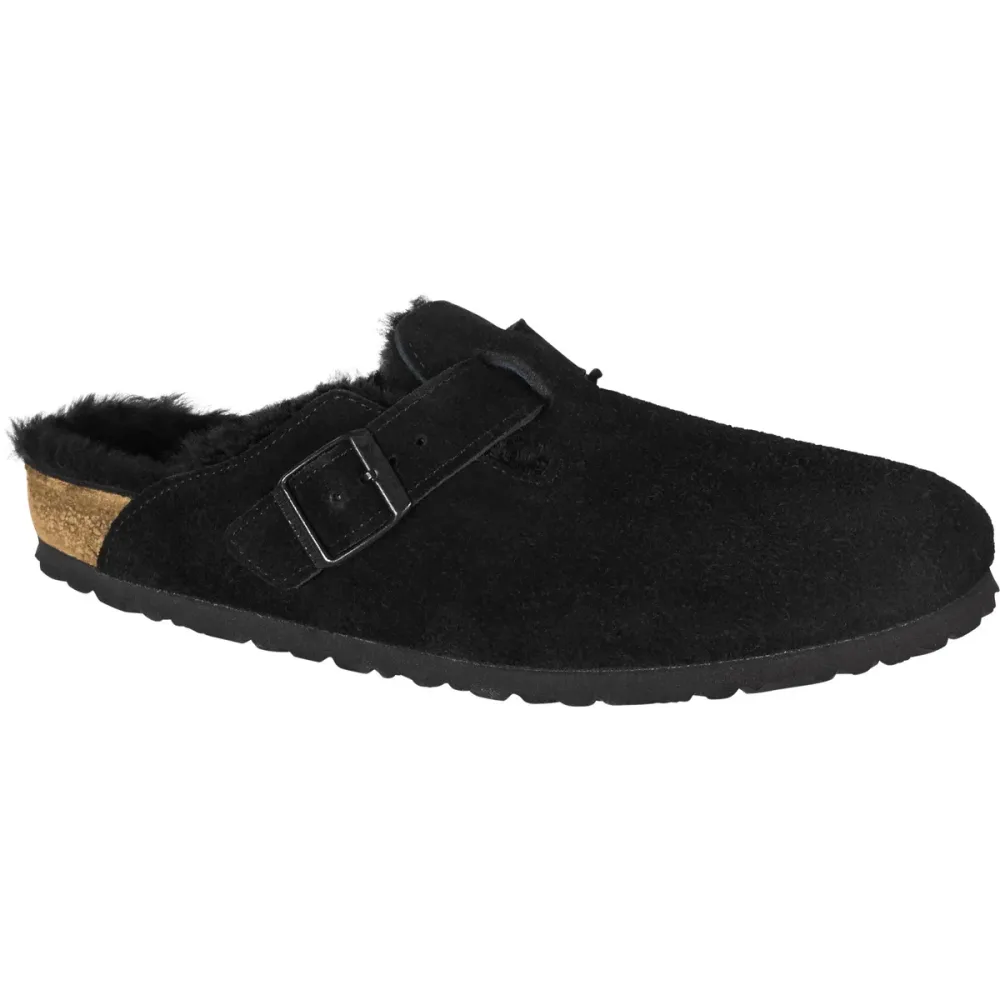 Birkenstock Damen Boston Shearling Suede Hausschuhe