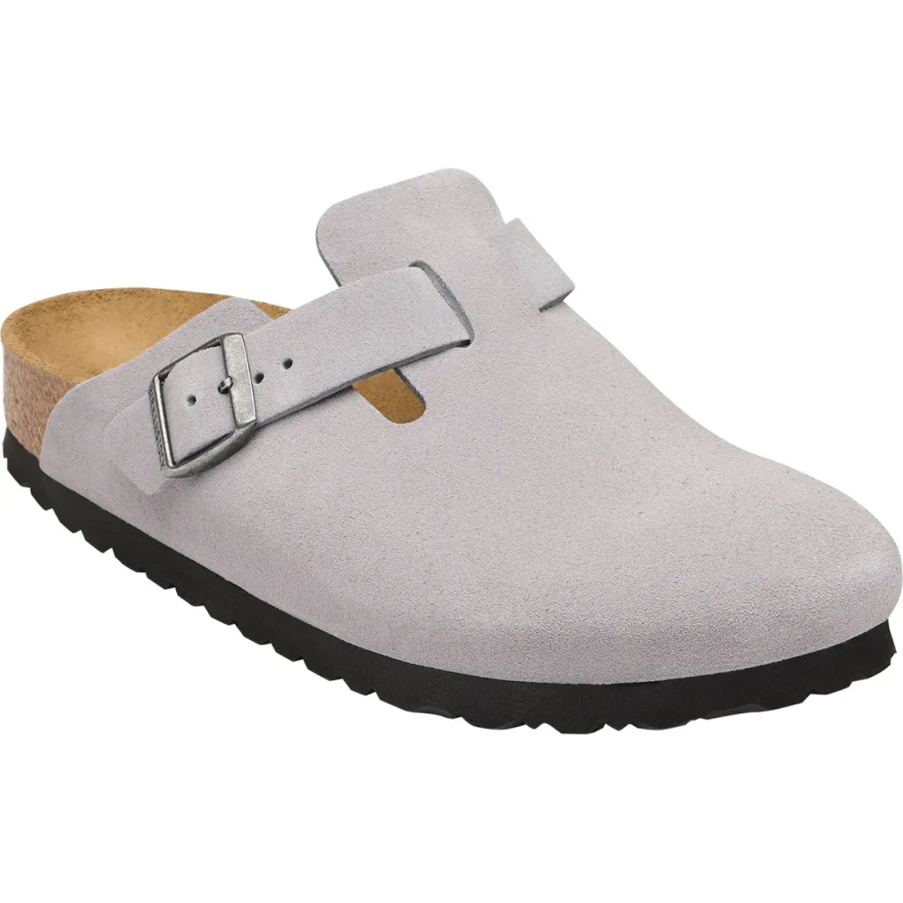 Birkenstock Damen Boston Suede Leather Sandalen