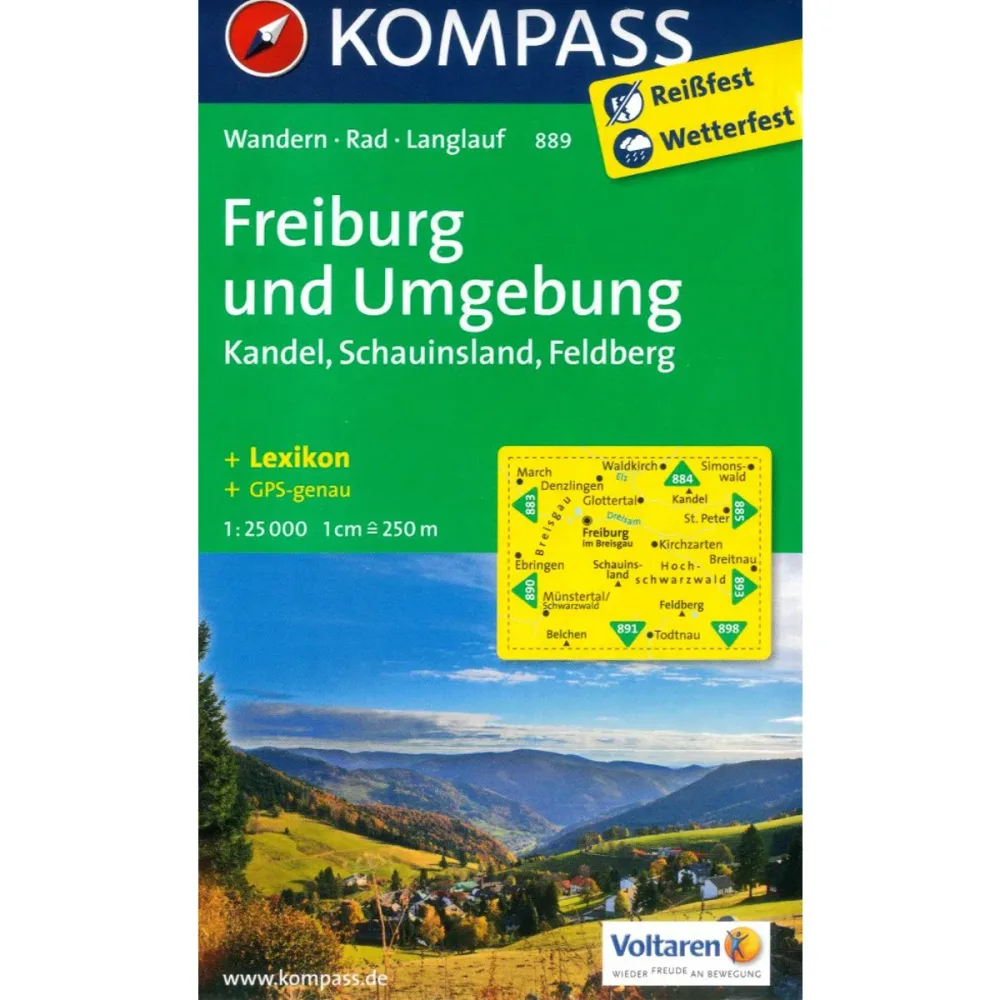 Kompass Verlag WK 889 Freiburg und Umgebung