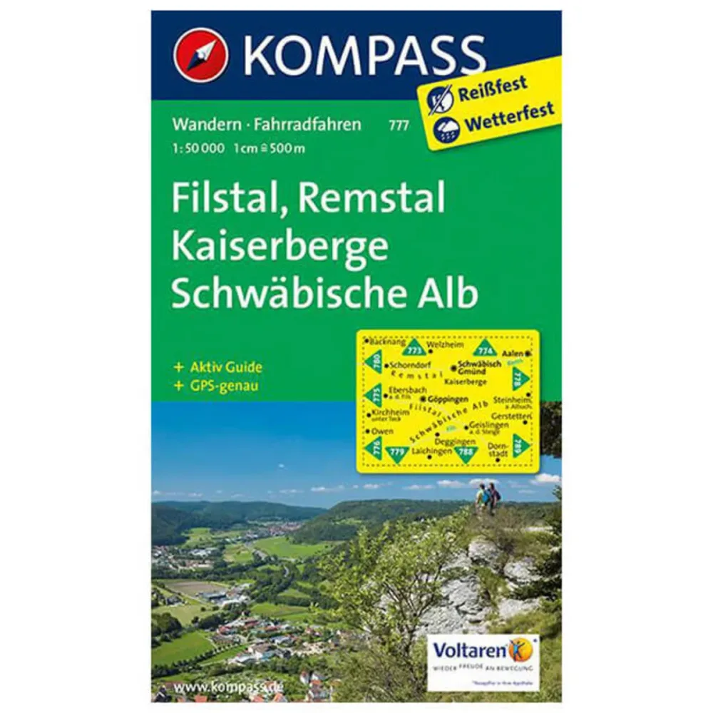 Kompass Verlag WK 777 Kaiserberge-Filstal-Schwäbische Alb