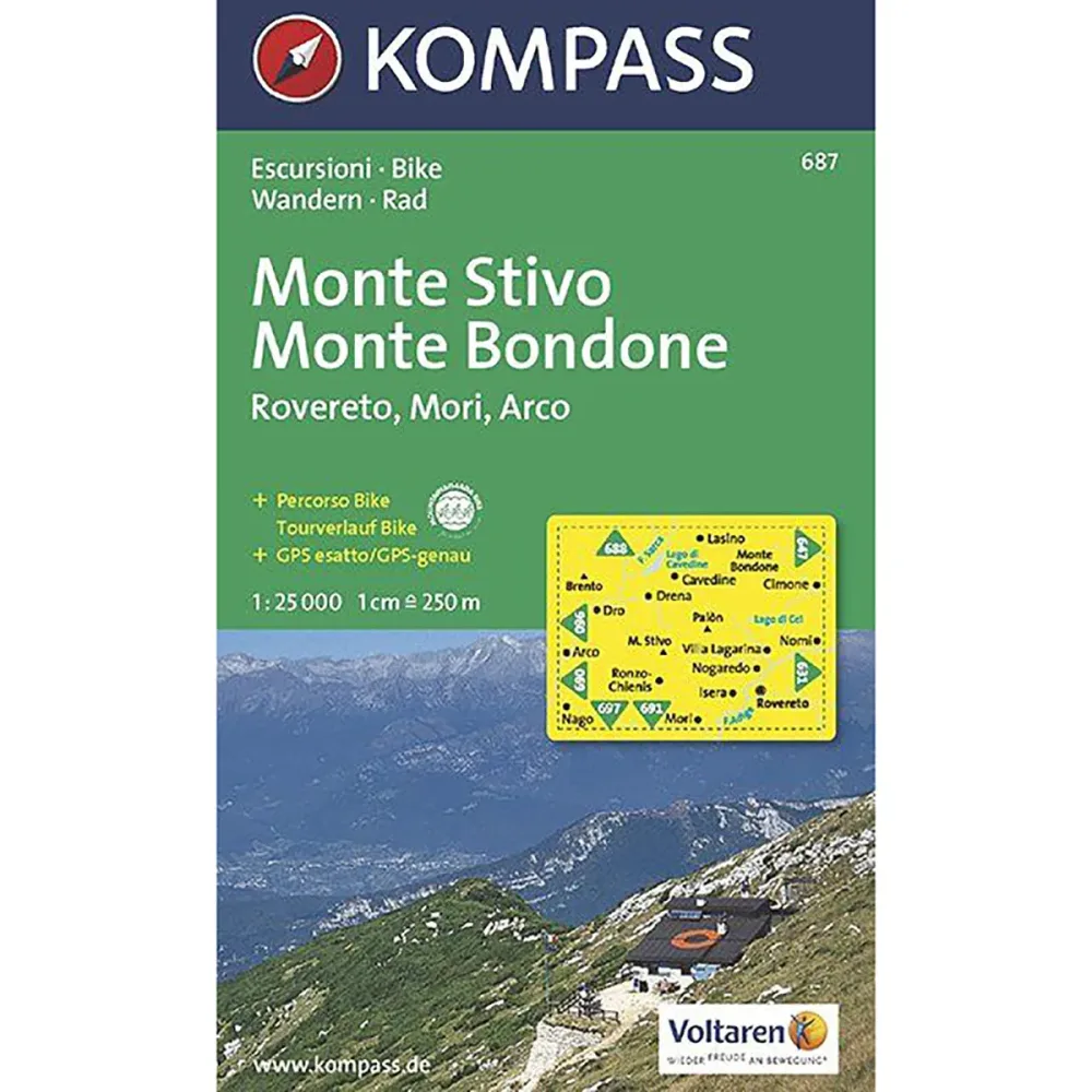 Kompass Verlag WK 687 Monte Stivo - Monte Bondone