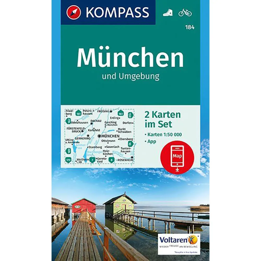 Kompass Verlag WK 184 München Umgebung - Kartenset