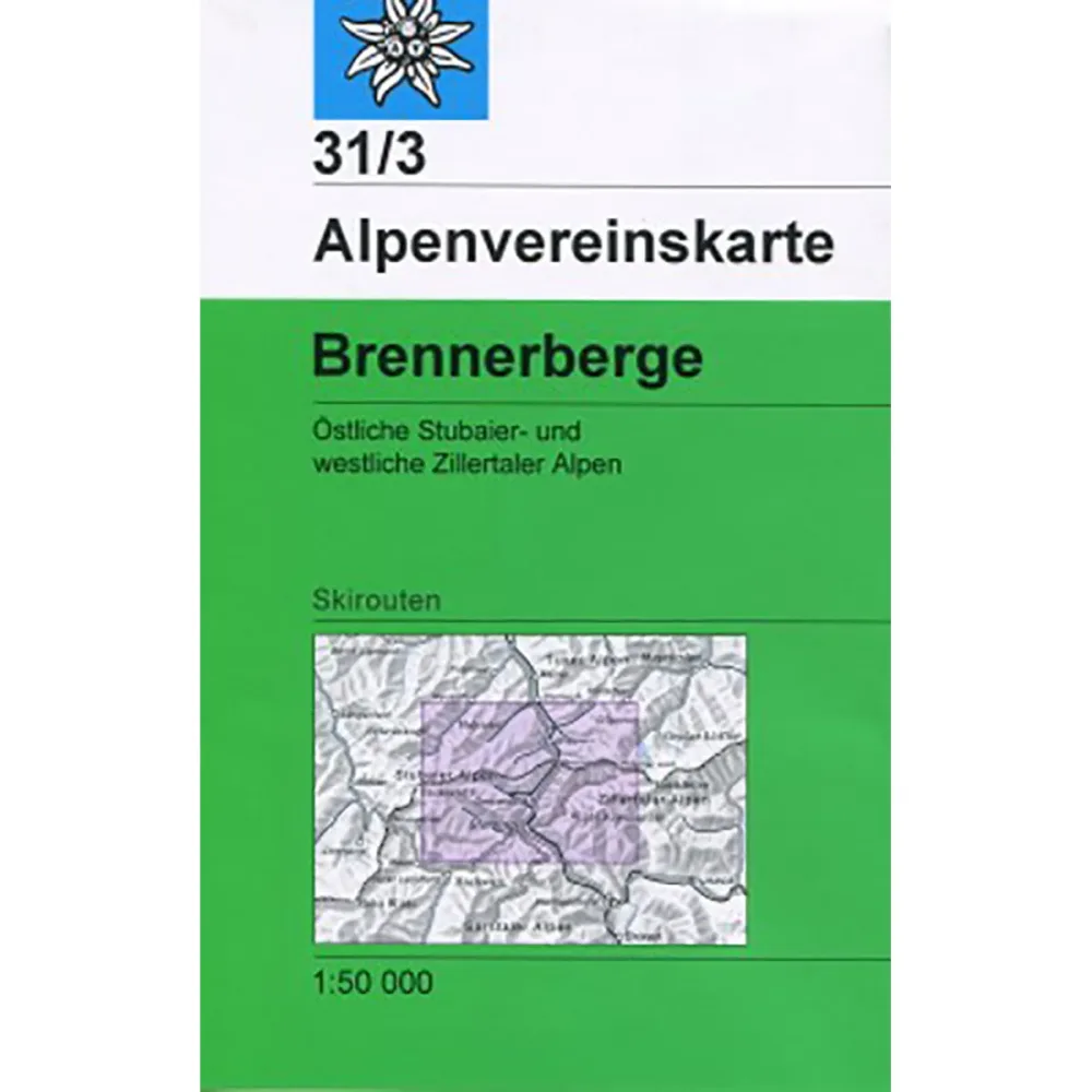 DAV AV-Karte 31/3 Brennerberge, Skirouten