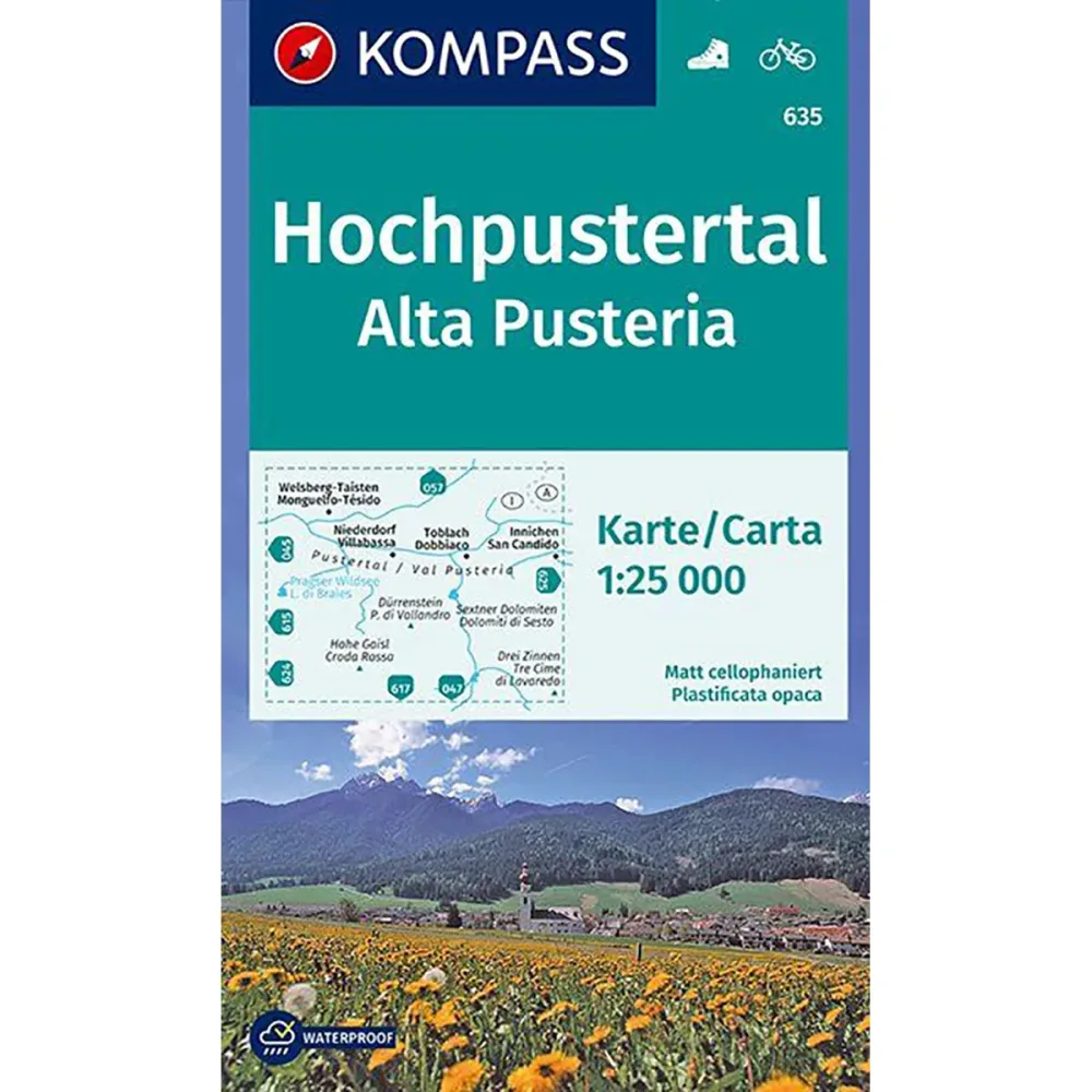 Kompass Verlag WK 635 Hochpustertal - Alta Pusteria