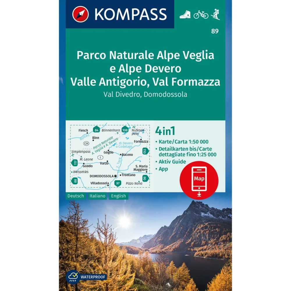 Kompass Verlag WK 89 Parco Naturale Alpe Veglia e Alpe