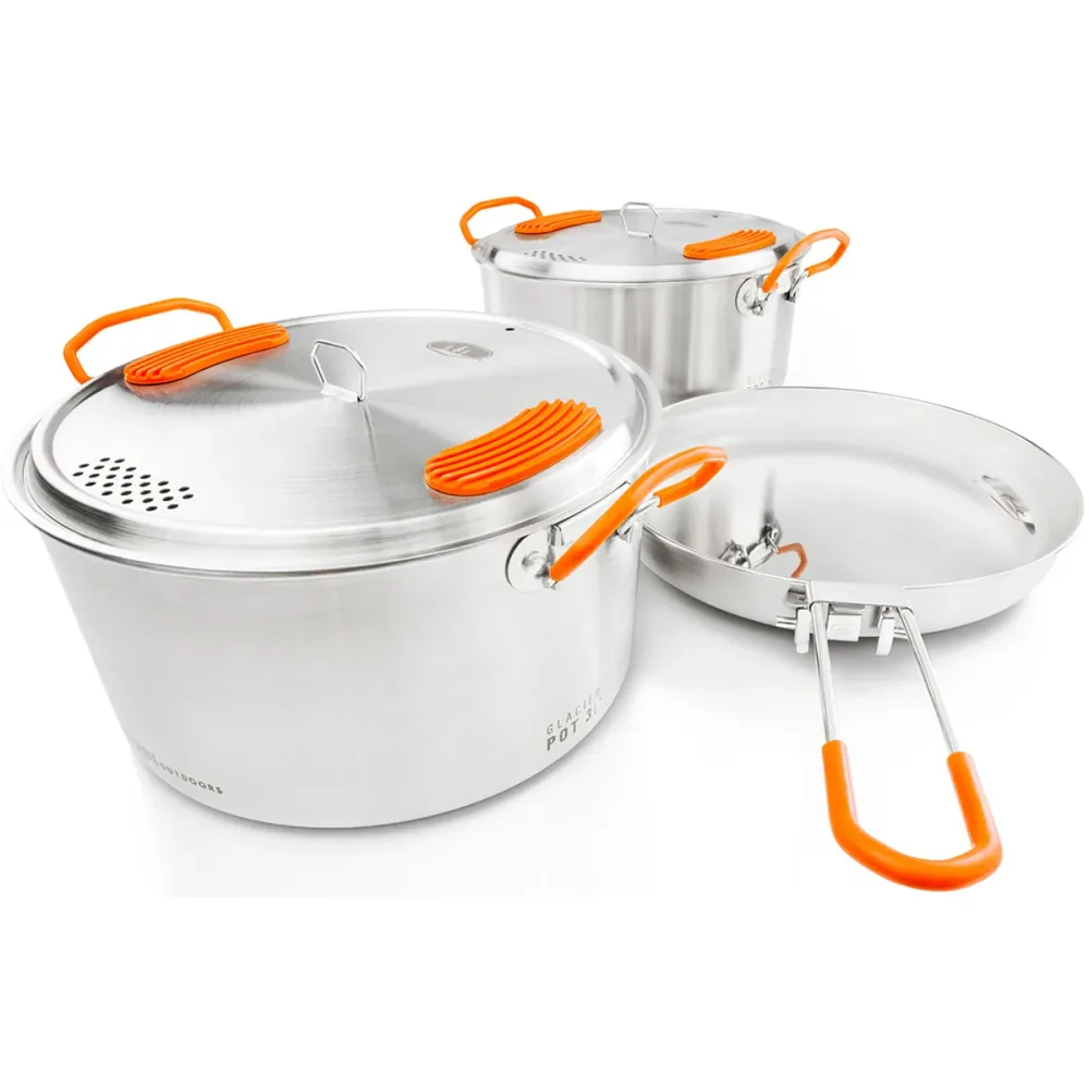 GSI Glacier Stainless Base Camper Medium Kochgeschirr