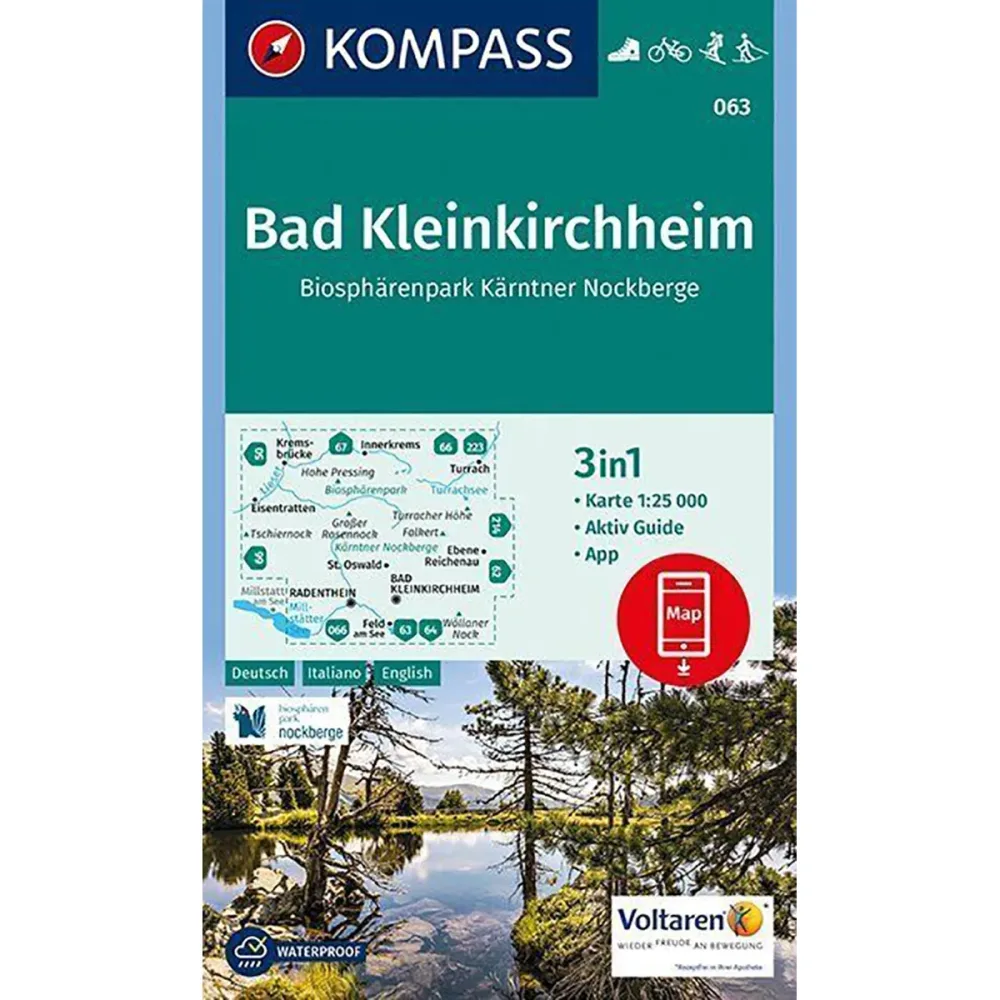 Kompass Verlag WK 063 Bad Kleinkirchheim - NP Nockberge