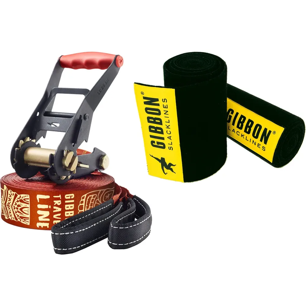 Gibbon Slacklines Travelline Treewear Slackline Set